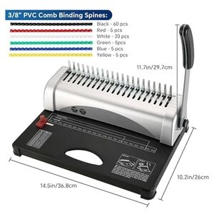 Black and Silver Binding Machine